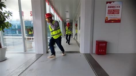 中国电建市政建设集团有限公司 工程动态 杭州临平LED外延芯片项目开展消防应急演练