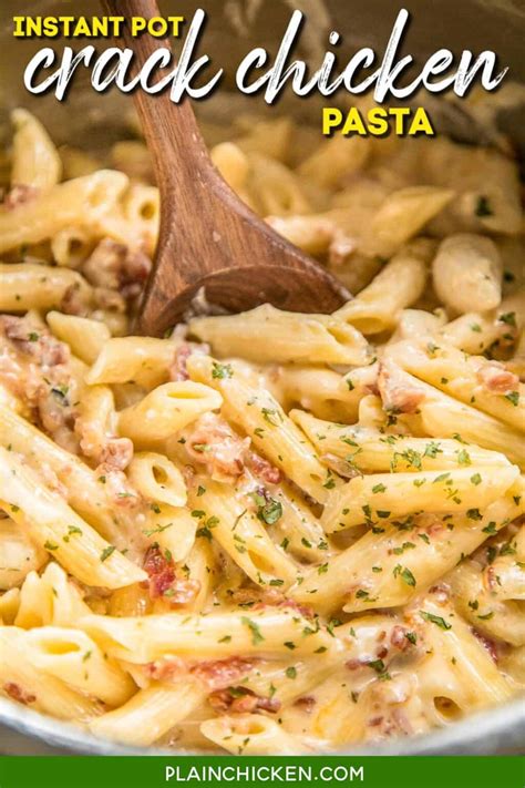 Instant Pot Crack Chicken Pasta - Plain Chicken