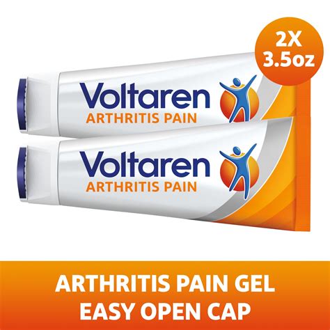 Voltaren Arthritis Pain Relief Gel, Diclofenac Sodium, Twin Pack, 100G ...