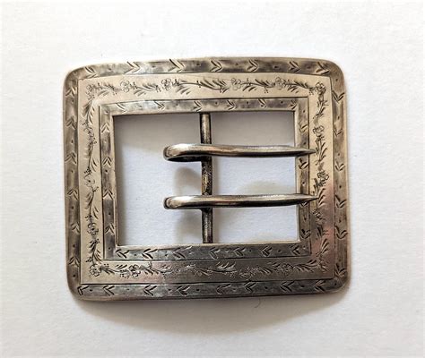 Lot - Antique / Vintage Belt Buckle Sterling 1.2 oz