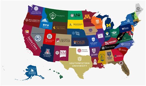 Oldest College or University in Every US State - Brilliant Maps