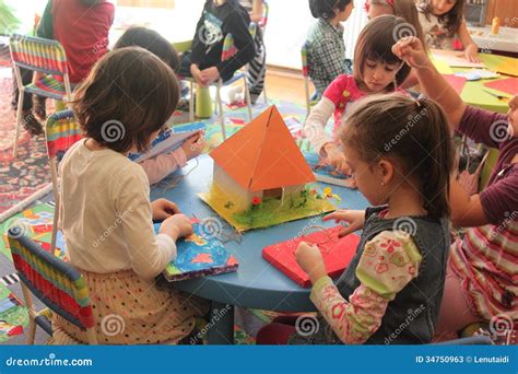 Girls Playing in Kindergarten Editorial Stock Photo - Image of learning ...