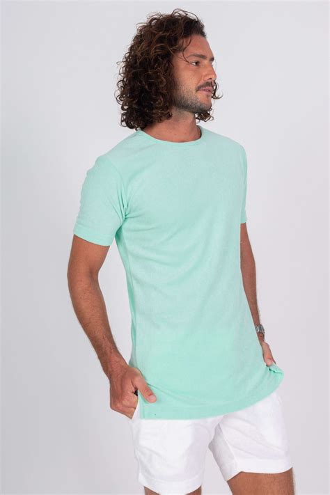 Terry Cloth Shirt - Tahitian Seafoam – Afterlight Leisure