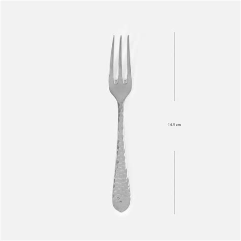 Shop Set of 7 Silver Stainless Steel Pastry Server and Forks - at Best ...