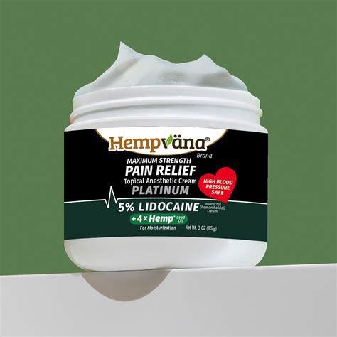 Platinum 5% Lidocaine Anorectal Pain Relief Cream - Hempvana