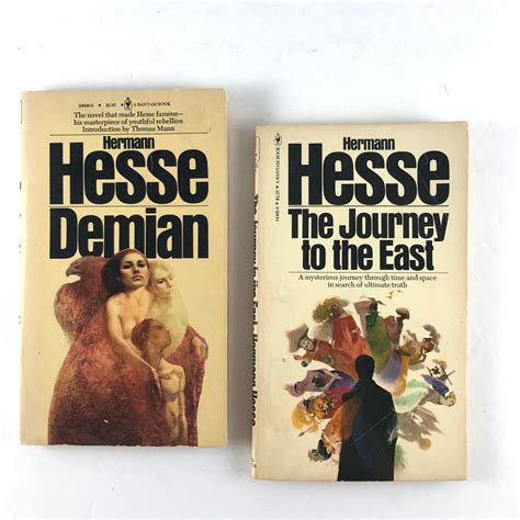 Hermann Hesse Books, Demian, Journey to the East, Vintage Paperbacks - Etsy