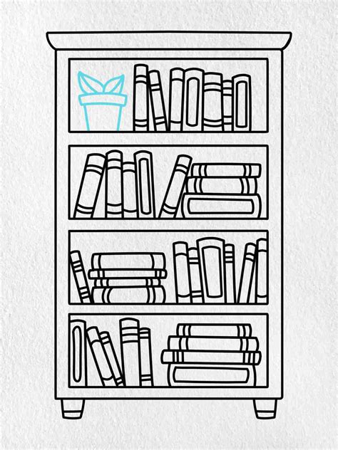 Draw a Bookcase - HelloArtsy