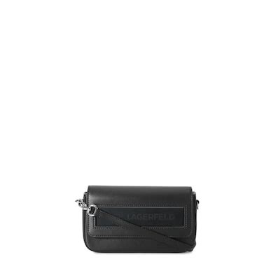 Buy Karl Lagerfeld Women Black IKON K Flap Shoulder Bag for women ...