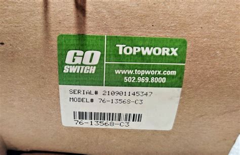 Topworx 76-13568-C3 Limit Switch/Sensor 120Vac/4A: 24Vdc – S N Marine