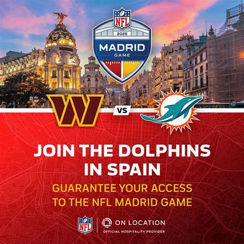Washington Commanders at Miami Dolphins - NFL Madrid 2025 Tickets at ...