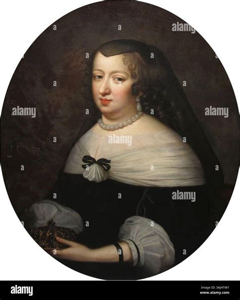 This 17th-century portrait, likely of Anne of Austria, widow of Louis ...