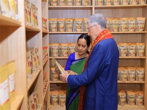Bill Gate visited the Mission Shakti Bazaar in Bhubaneswar