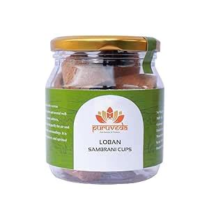 Puruveda LOBAN Sambrani Cups – Premium Incense Cups with Desi Cow Dung ...