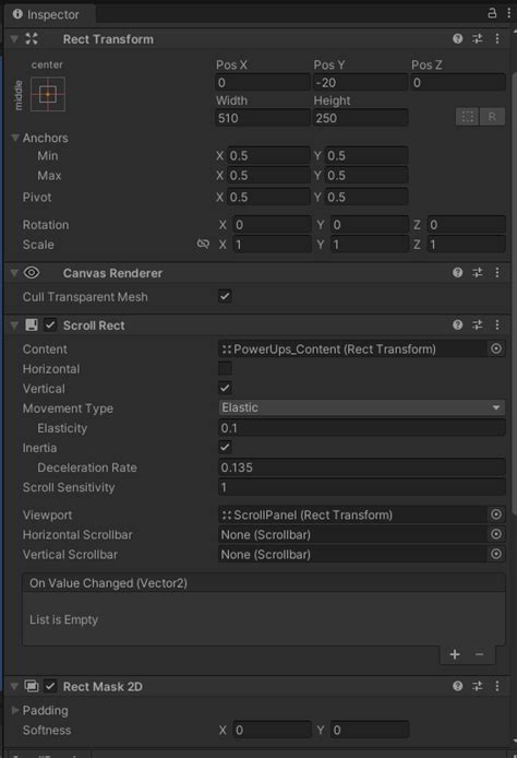 Image result for Scroll Panel Unity