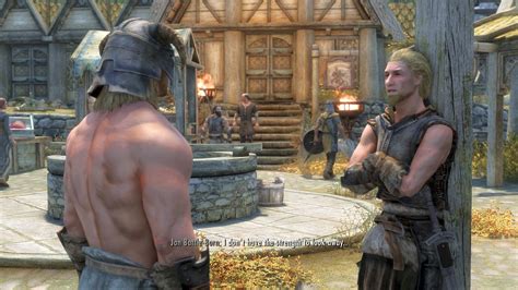 This Skyrim mod makes NPCs compliment you for strutting around in the nude