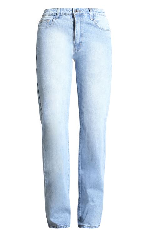 Light Blue Wash Mid Rise Straight Leg Jeans | Denim | PLT