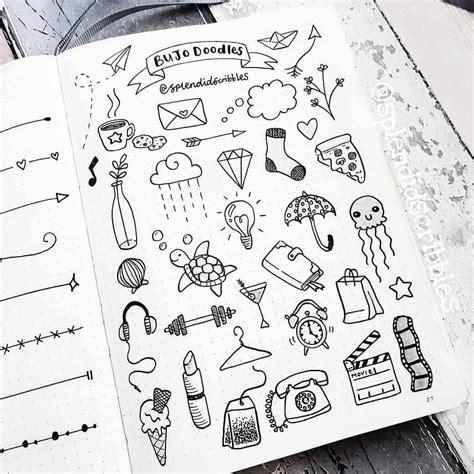 easy doodles aesthetic cute small drawings
