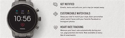 Fossil Gen 4(45mm, black) Explorist Leather Touchscreen Men's ...