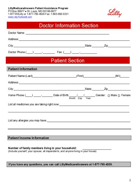 Lilly Cares Re Enrollment Form Pdf - Fill Online, Printable, Fillable ...