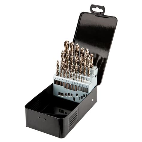 GRAPHITE, Wiertła do metalu HSS-Co 1.0-13.0 mm, zestaw 25 szt., 57H090 ...