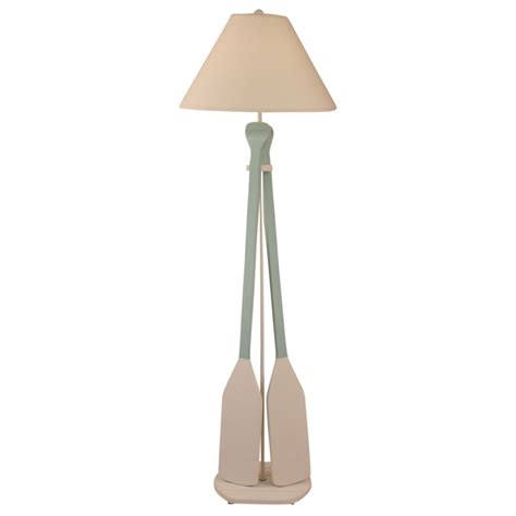 Beach Floor Lamps: Shaded Cove Paddles Floor Lamp | Bella Coastal Decor
