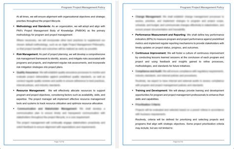 COBIT Program-Project Management Policy Template – ITSM Docs - ITSM ...