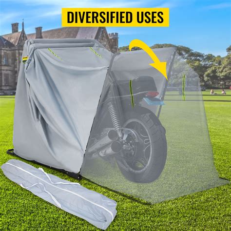 VEVOR Motorcycle Shelter, Waterproof Motorcycle Cover, Heavy Duty ...