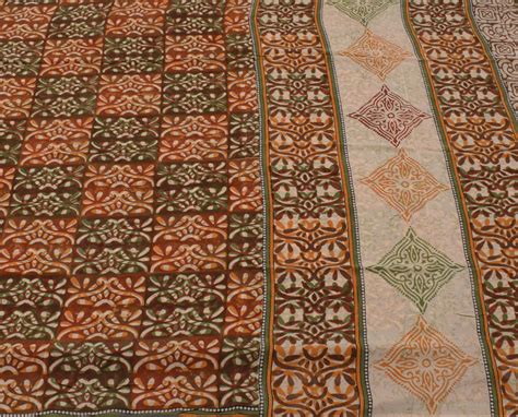 Sushila Vintage Indian Saree 100% Pure Crepe Silk Printed Floral Soft