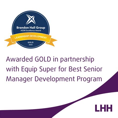 LHH and Equip Super Win Brandon Hall Group Gold Award for Excellence in ...