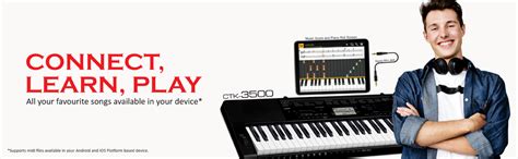 Casio CTK-3500 61-Key Touch Sensitive Portable Keyboard with Carry Case ...