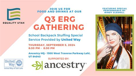 Equality Utah - Q3 Employee Resource Group Gathering, Ancestry Inc ...
