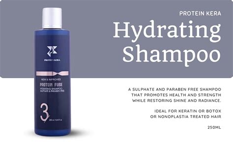 PROTEIN KERA Sulphate-Free Hydrating Shampoo 250 ML For Frizz Free Hair ...