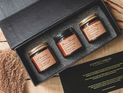 Luxe Scented candle gift set - set of 3 candle| Luxury candle hamper ...