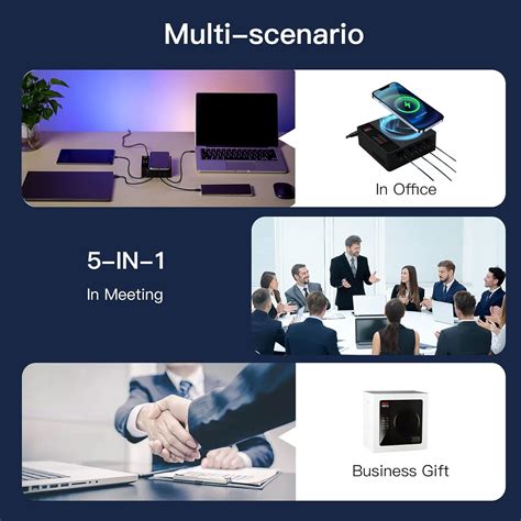 Buy USB Charger, 200W 5-Port Desktop Multiple USB Charging Station with ...