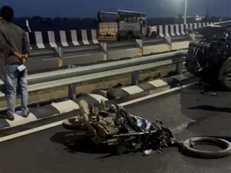 Scorpio hits bikers in Dhar, fatal crash