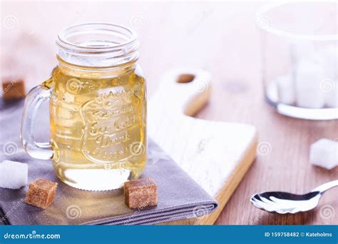 Inverted Sugar Syrup in a Glass Jar Stock Photo - Image of syrup ...