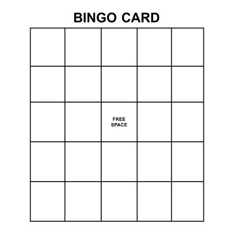 Blank bingo cards blank bingo cards – Artofit