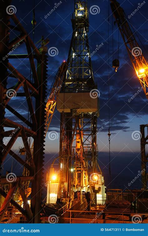 Derrick of Jack Up Drilling Rig (Oil Rig) Stock Image - Image of drilling, fuel: 56471311