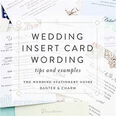 Wedding Invitation Inserts Wording by Insert Card Wording Sles The Wedding Stationery Guide Wedding Invitation Inserts Wording