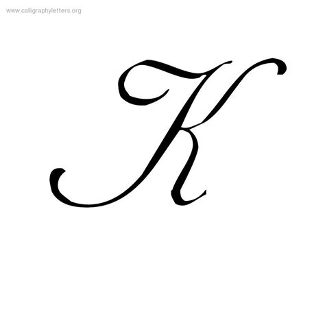 Letter K In Cursive Writing - Free Printable Worksheet