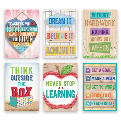 Creative Teaching Press Upcycle Inspire U 6-Poster Pack (7284) : Amazon ...