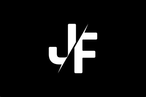 JF Monogram Logo Design By Vectorseller | TheHungryJPEG.com