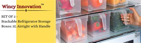 Buy Wincy Fridge Storage Boxes Food Grade Containers Plastic Storage ...