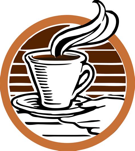 Coffee Shop Logo Sticker PNG - Free Beverage Illustration