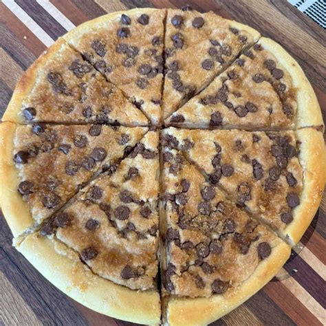 Chocolate Chip Dessert Pizza - Cooking in the Midwest