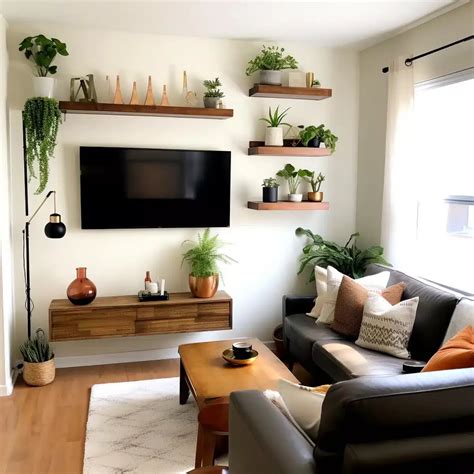11 Creative Small Living Room Ideas with TV on Wall to Enhance Your ...