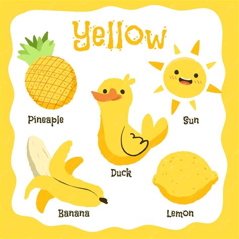 Yellow Things For Kids