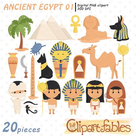 Printable Egyptian Clip Art Photo Art Print Offers Beautiful