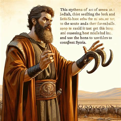 What does 2 Chronicles 18:10 mean? | Bible Art