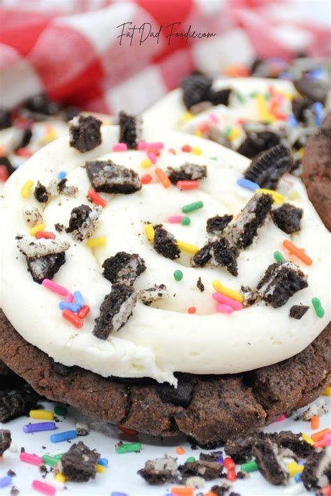 Crumbl Oreo Birthday Cookie Recipe - Fat Dad Foodie